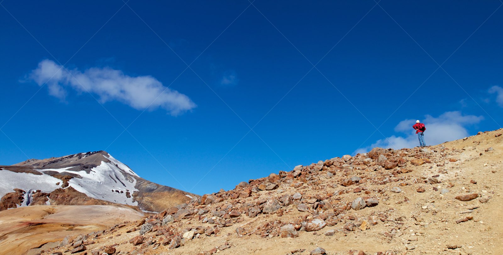 Hiker at Kerlingarfjöll